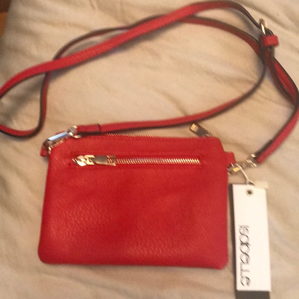 New vegan red bag, cross body - Picture 2 of 11